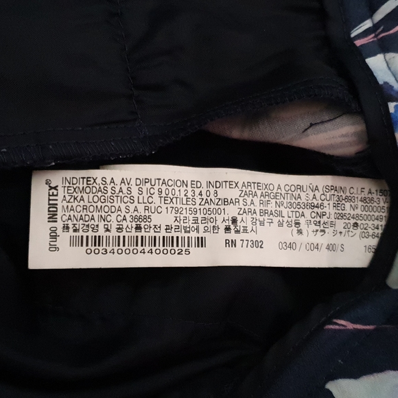 Zara Woman floral design Pants Size S - Picture 10 of 10